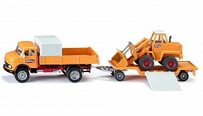 Грузовик Siku Mercedes 710 с фронтальным погрузчиком Kramer (Siku, 4117)